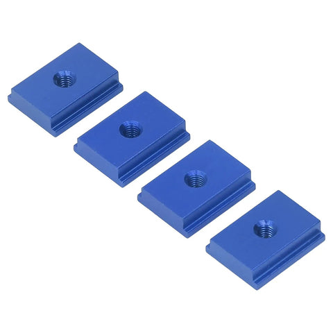 Four Pieces T Slot Nut Aluminum Alloy for 30 Series M6 Sliding Slot Nut Ideal for Woodworking Benches and Table Saws Tool Less Installation