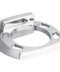 Contemporary Chrome Toothbrush And Tumbler Holder With Concealed Mount, Die Cast Zinc Alloy, Triple Plated Finish