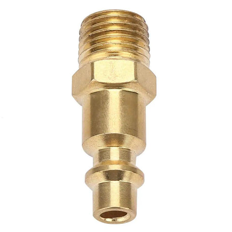 Brass quick connect coupling fitting for air tools, compatible with Pro Tier Slick Angle Pneumatic Die Grinder.