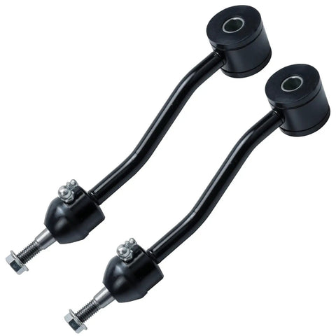 Front 11 Piece Suspension Kit For Jeep Wrangler TJ 1997 To 2006 Replacement From Pitman Arm To Steering Arm Includes Track Bar Drag Link Front Inner Tie Rods And Front Outer Tie Rods, black steel tie rod ends