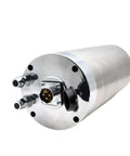 Heavy Duty 3.2Kw Water Cooled Spindle Motor Loaded With Er20 Collets Dropping Hard 24000 Rpm Torque Built For Cnc Router Machines, showing metal housing and connections.