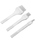 3 2 5 10 Prong Leather Punch Tool Set Pro Grade With White Steel Chisel Kit And Smooth Polished Handles for leather crafting