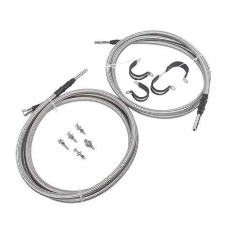 Solid Quick Fix Fuel Line Kit For 6.0L V8 Chevy Silverado And GMC Sierra Trucks 1500 2500 3500 Models Restoring AP02 Assembly Performance Fast braided hoses with clips