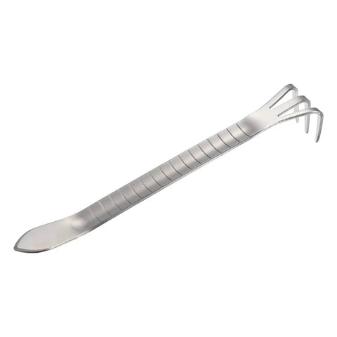 Stainless Steel Root Rake With Three Prong Design And Thickened Non Slip Handle For Loosening Soil And Bonsai Potting A Handy Garden