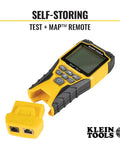 Versatile On The Go Cable Tester Kit With Scout Pro 3 showing close-up of yellow tester and remote unit