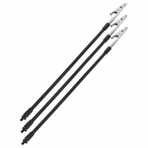 Close-up of adjustable sturdy alligator clamps from Six Piece Versatile Welding And Soldering Station Arm Magnifying Lamp Clip Top Notch Third Hand Tool Set For Precise Soldering And Welding With Sturdy Alligator Clamps And Adjustable Angles.