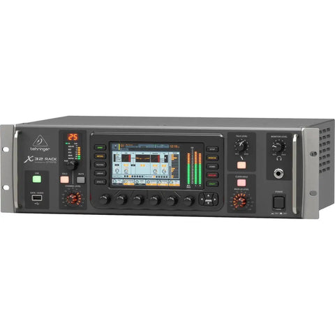 Front view of 40 Channel Digital Rack Mixer With 25 Buses, 16 MIDAS Preamps, USB Audio Interface, And iPad And iPhone Remote Control