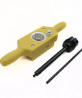 Heavy Duty Wood Tap And Die Set For 1-1/2 Inch 6 TPI Threads In Wood Pro Grade Hardened Tool Kit With Threadbox shown.