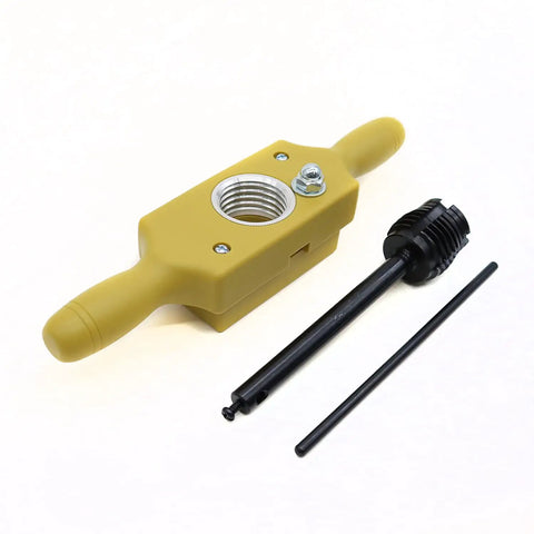 Woodworking Tap And Die Set 5 Pc For Cutting Internal And External Threads In Wood 1/2 To 1-1/2 Inch with handle and tools