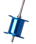 Blue spool of Long Distance Casting Fishing Reel With Electronic Braking System Left Handed Handle Freshwater Outdoor Gear