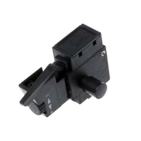 Electric Drill Speed Control Push Button Switch For Power Tools With Built In Speed Knob On Off Momentary LED Indicator And Industrial Trigger Lever For Hand Drills black plastic