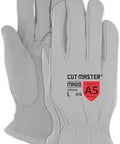 CutMaster Arc Rated Leather Driver Glove with Kevlar Liner Goatskin Shell for Maximum Dexterity ANSI A5 Protection Size XS