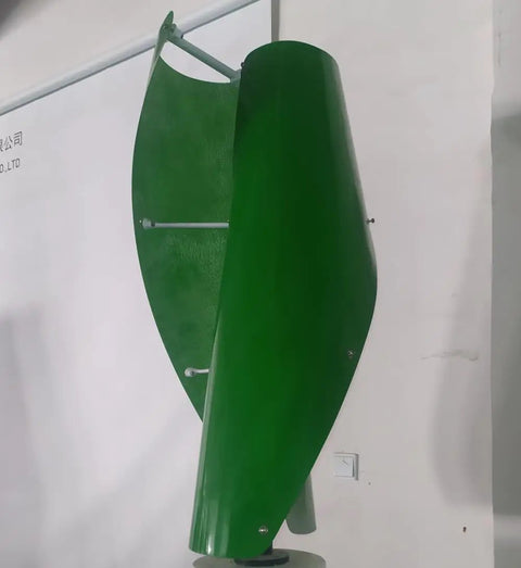 600W 12V Vertical Wind Turbine With Maglev Axis Coreless Permanent Magnet Generator Green FRP Blades Windmill With MPPT