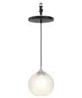 Kiven Instant Light Conversion Kit for 4/5/6inch Hole,Glass Farmhouse Lighting with clear globe pendant design.