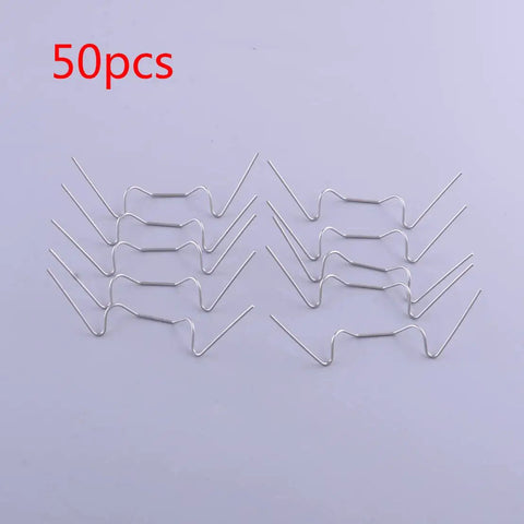 Stainless Steel Greenhouse Glazing Clips Wire Type Spring Fixing Brackets 50 Pack For Aluminum Greenhouses Windproof Glass Panel Support Easy Mounting Durable Clips For Windows And Panels