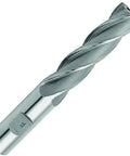 End mill, HSS, 1 in diameter with 3/4 in shank, 4-flute, long single-end
