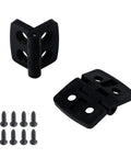 2 Pack Plastic 180 Degree Door Hinges 40mm X 31mm Black With 4 Countersunk Holes Pre Drilled Built Tough Durable Corrosion Resistant Single