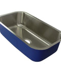 Meridian Undermount Single Bowl 16 Gauge Stainless Steel Kitchen Sink 32 By 18 By 9 Inches Brushed Finish With Superior Undercoating