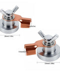 Heavy Duty Magnetic Welding Ground Clamp With Copper Tip For Secure Flat Or Curved Metal Workpiece Fix Fast And Stable Electrical Connection, two sizes shown.