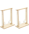 Two Piece Physics Experiment Kit With Floating Ball Tools For School Learning Safe Materials in wooden frames