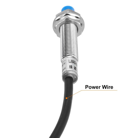 Inductive Proximity Sensor Switch M8 Normally Closed NC PNP Output With 2mm Sensing Distance DC 6 to 36V 3.9ft Cable Lead One Piece