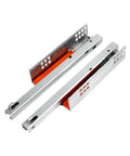 2 Pack Beefy Heavy Duty Metal Drawer Slides with Ball Bearing Rails Smooth Quiet Operation Precise Rails and Safety Mechanism for Large Loads For Keyboard Wardrobe Cabinet Or Toolbox Drawers Wood Or Steel, silver metal drawer slides