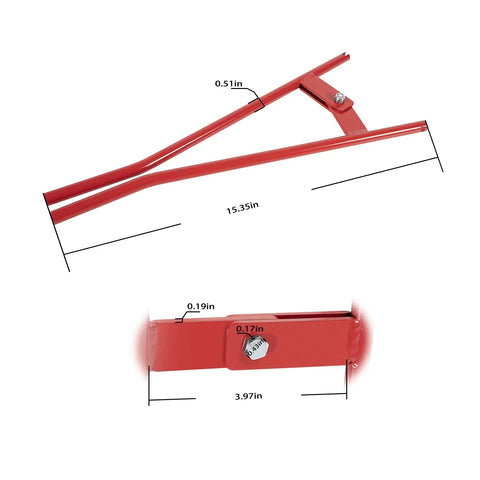 Pro-Grade Heavy Duty Truck Brake Spring Tool for Eaton Air Brake Shoe Anchor Springs Installation and Removal with dimensions