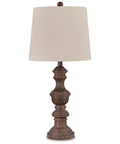 Magaly Cottage 27.65 Inch Table Lamps 2 Pack Brown Faux Wood With Drum Shade Cozy Traditional Reading Lights For Living Room And Bedroom Decor Perfect For Nightstands And Home Offices Warm Neutral Brown Finish