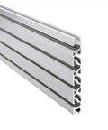 Top Tier 15X120 Aluminum Extrusion Profile With Sleek Anodized T Slot Grooves For Smooth CNC Axis Mounting And Badass 3D Printer Workbenches Built From Heavy Duty 6063 Alloy Stock, showing dual side grooves.