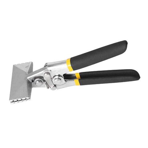Sheet Metal Bender Hand Seamer Pliers Alloy Steel For Bending Seaming And Flattening Metal 80MM Straight Style, front view.