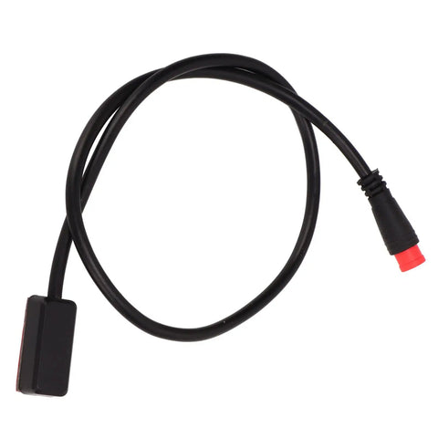 Hydraulic Brake Sensor Replacement Kit With Sealed Joint For Disc, V, And Roller Brakes, No Brainer Install, Lightweight Cable, Electric Brake Sensor That Cuts Power While Braking, Includes Male Connector, black cable with red tip