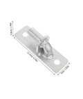 4 Pack Wall Mount Gate Hinges For Barn And Metal Doors Hella Heavy Duty Farm Gate Hardware with silver finish, 12.2cm long.