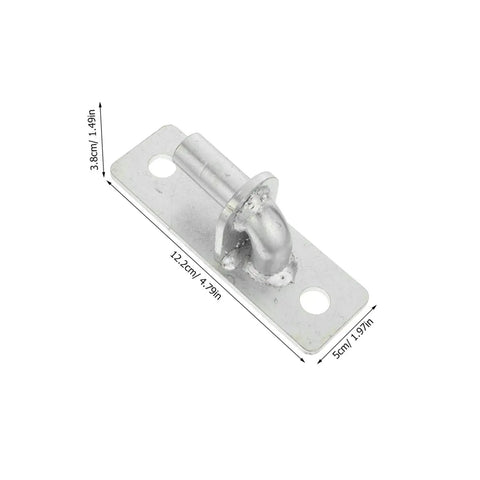 4 Pack Wall Mount Gate Hinges For Barn And Metal Doors Hella Heavy Duty Farm Gate Hardware with silver finish, 12.2cm long.