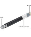 Heavy Duty Pneumatic Pencil Die Grinder Kit 65000 Rpm Air Powered Mini Engraver Tool close-up showing collet and switch details.