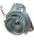 326628-761 Draft Inducer Fan Furnace Blower Motor Assembly front view with metal blades and bracket for Carrier furnace.