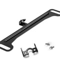 Slick Rear Backup Camera License Plate Mount Bracket with bolts, durable black metal, designed for G840H G890 G850 trucks.