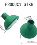 Pro Grade Heavy Duty Watering Can Rose Head Replacement Sprayer Nozzle with metal front, rubber base, size 3.34x2.36 in