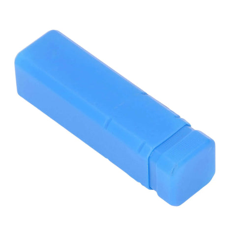 Blue plastic protective cap for 30mm dovetail cutter with straight shank