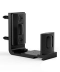 Bottom Sliding Barn Door Floor Guide With Adjustable U Shape Flush Flat Base, Wall Mount Barn Door Guide In Matte Black