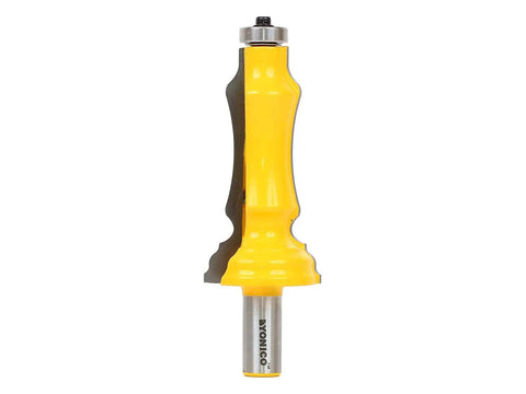 Front view of 3-Inch Door And Window Casing Router Bit With Half-Inch Shank Premium C3 Micro-Grain Tungsten Carbide for table use.