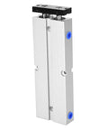 Front view of TN16 X100 S Pneumatic Double Acting Aluminum Alloy Air Cylinder 10200mm Stroke, showing sealed inlets and outlets.