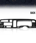 PIT66 radio trim panel surround for Dodge Ram 1994-1997, black plastic dash bezel rear view
