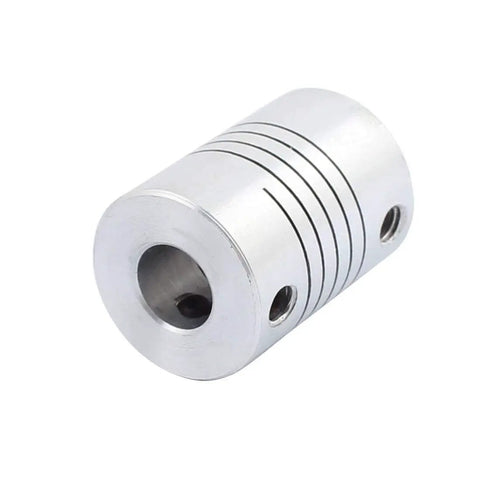 8Mm To 6.35Mm Shaft Coupling With 25Mm Length And 18Mm Diameter Aluminum Alloy Stepper Motor Coupler for 3D Printers CNC Machines DIY Encoders