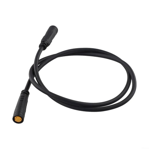 3 Pin Ebike Extension Cable Waterproof Ip66 Connector For Electric Bike Scooter, 3-pin black cable
