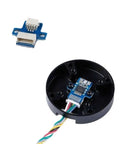 Interior view of GM3506 130T Hollow Shaft Brushless Drone Motor With AS5048A Encoder KV1100 showing wiring and encoder details.
