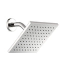 Modern Single-Handle Tub and Shower Faucet in Chrome With Valve Included For An Easy Upgrade, square chrome showerhead view