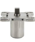 Heavy Duty Pneumatic Door Hinges Two Pack Built Tough Solid Zinc Alloy 360 Degree Swivel Pivot hidden hinge with installation bracket.