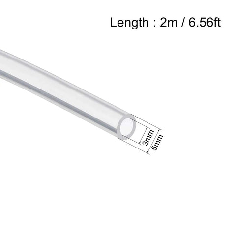 Clear Silicone Tubing One Eighth Inch Inner Diameter By Three Sixteenth Inch Outer Diameter Two Meter Length Flexible Hose