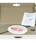 Air Filter Cleaner Heavy Duty Rotating End For Quick Clean Up kit in open box displaying components, made in USA.