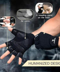 Ultimate Boss Level Workout Gloves For Men And Women Featuring Supercharged Killer Grip Technology For Intense Weightlifting Cycling And Gym Training Sessions With Breathable Padded Design To Stop Calluses Dead While Crushing It In Black And Large Fit with easy off design and air vents